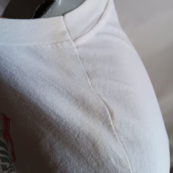 Vintage Mens T-shirt Single Stitch XL 90s Aurora Washington Marching Band White - Picture 5 of 6